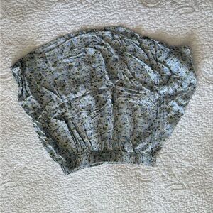 Abercrombie & Fitch Blue Floral Mini Skirt